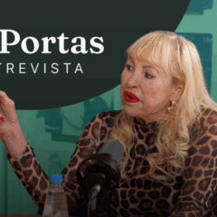 Valentina Caran no podcast Portas Entrevista, falando sobre sua trajetória no mercado imobiliário.