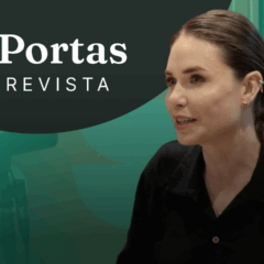 Fabiane Souza no Portas Entrevista falando sobre o futuro dos corretores, inteligência artificial e sucessão familiar no mercado imobiliário