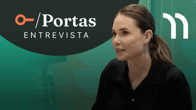 Fabiane Souza no Portas Entrevista falando sobre o futuro dos corretores, inteligência artificial e sucessão familiar no mercado imobiliário