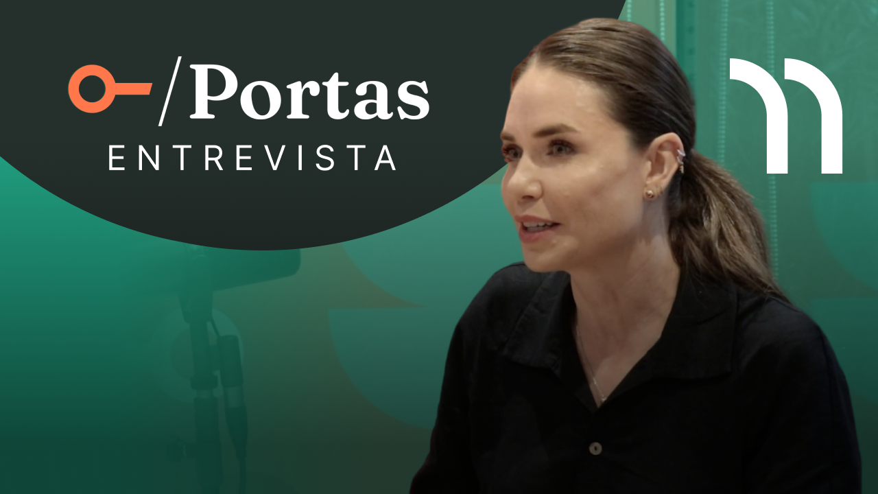 Fabiane Souza no Portas Entrevista falando sobre o futuro dos corretores, inteligência artificial e sucessão familiar no mercado imobiliário