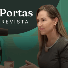 Viviane Mondardo durante o Portas Entrevista, falando sobre loca&ccedil;&atilde;o imobili&aacute;ria e renda com aluguel no mercado imobili&aacute;rio brasileiro.