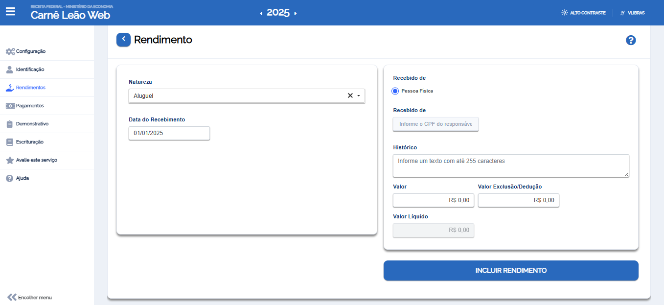 declarar aluguel no Imposto de Renda 2026